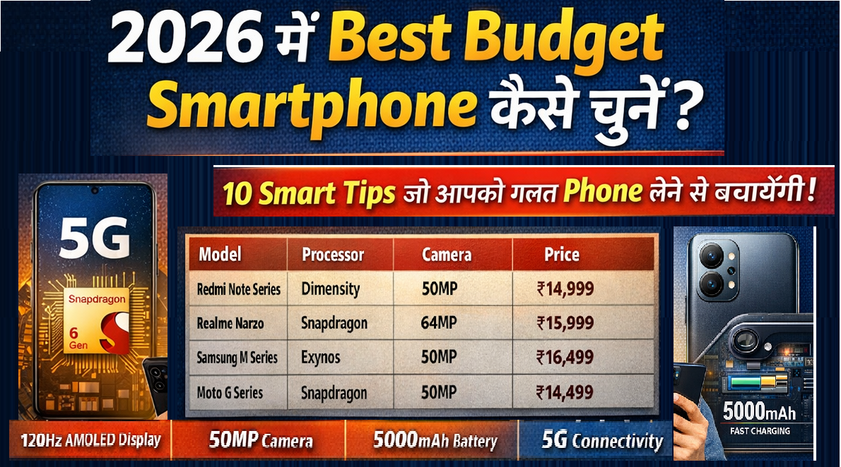 2026 Me Best Budget Smartphone Kaise Chune