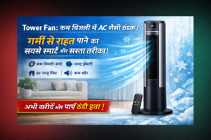 Tower Fan: कम बिजली में AC जैसी ठंडक! गर्मी से राहत पाने का सबसे स्मार्ट और सस्ता तरीका