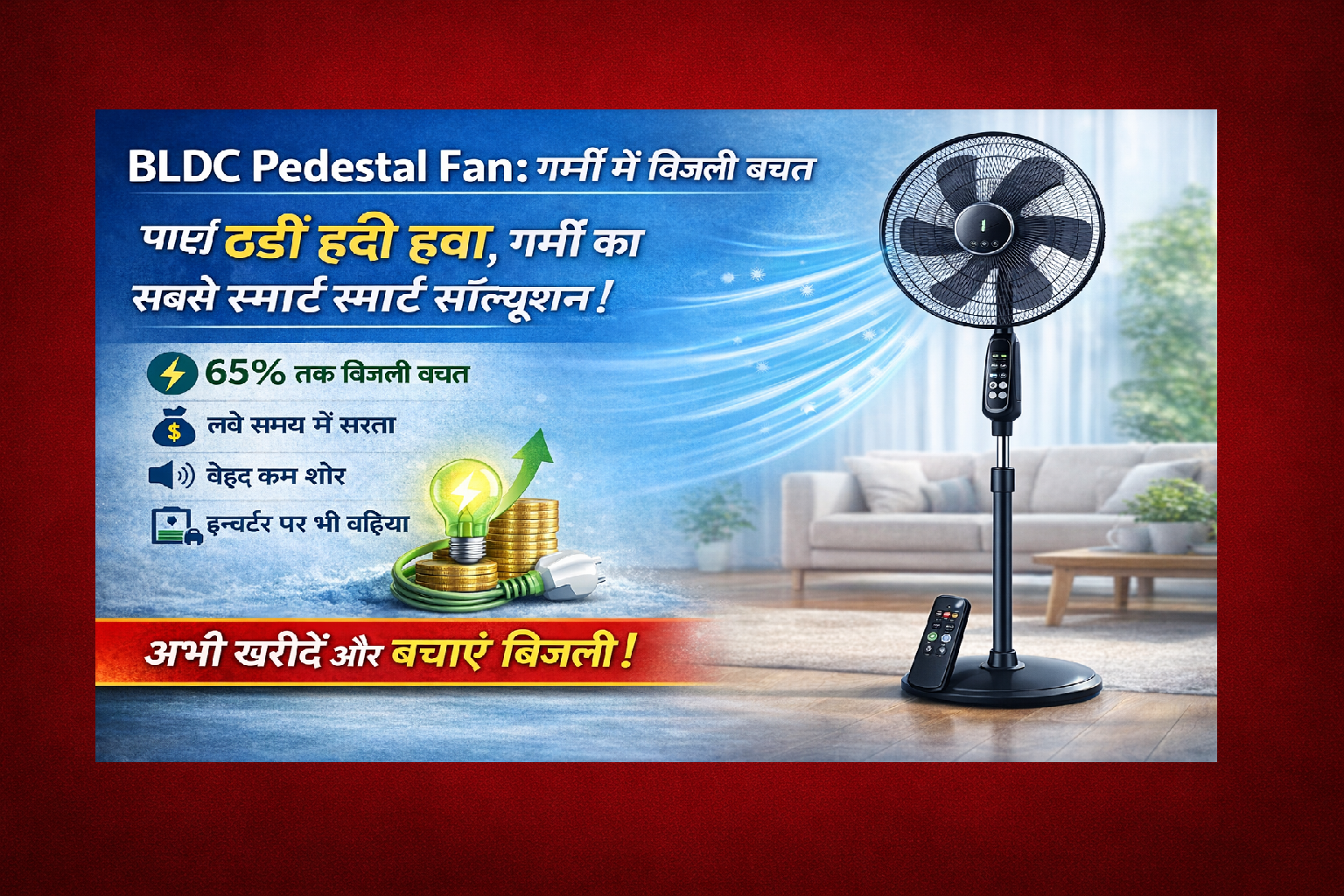 Pedestal Fan BLDC