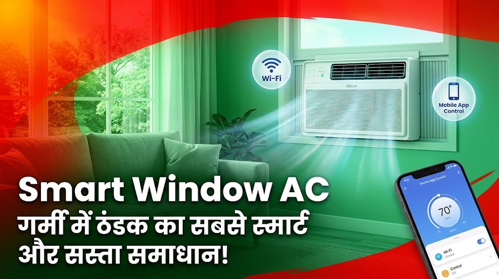 Smart Window AC: गर्मियों में ठंडक पाने का सबसे सस्ता, स्मार्ट और बिजली बचाने वाला समाधान!