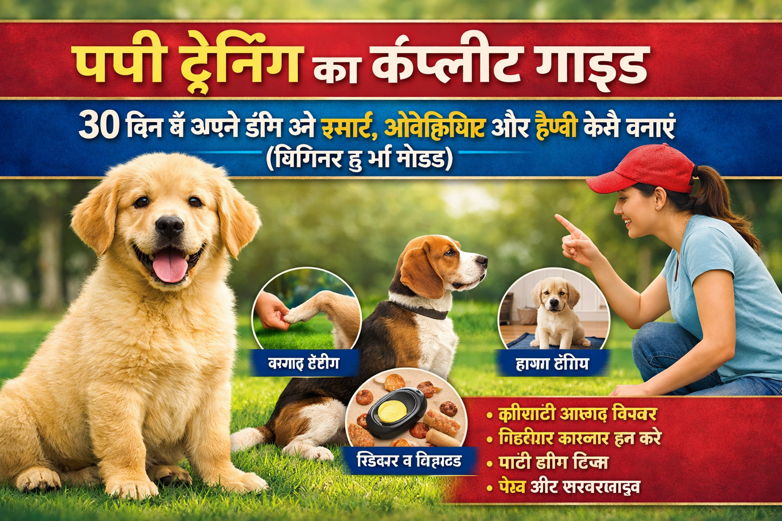 Puppy Training Ka Complete Guide: 30 Din Mein Apne Dog Ko Smart, Obedient Aur Happy Kaise Banayein (Beginner to Pro Guide)